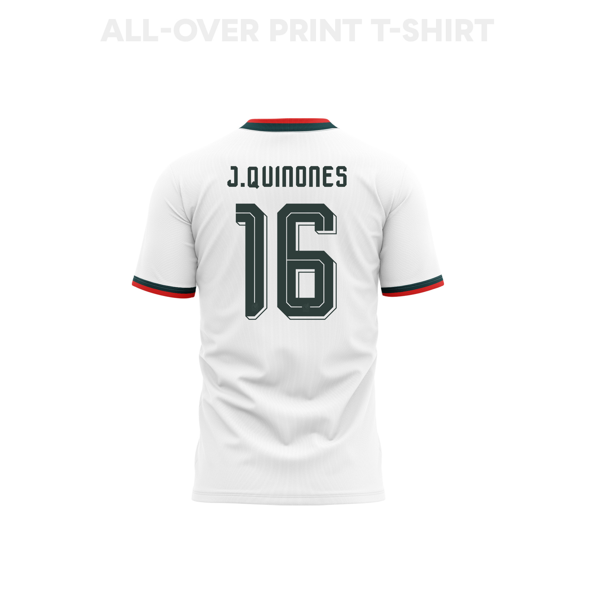 Julián Quiñones 16 Youth Mexico 2026 Away 3D T-shirt Fully Printed – White - Jersey Teams