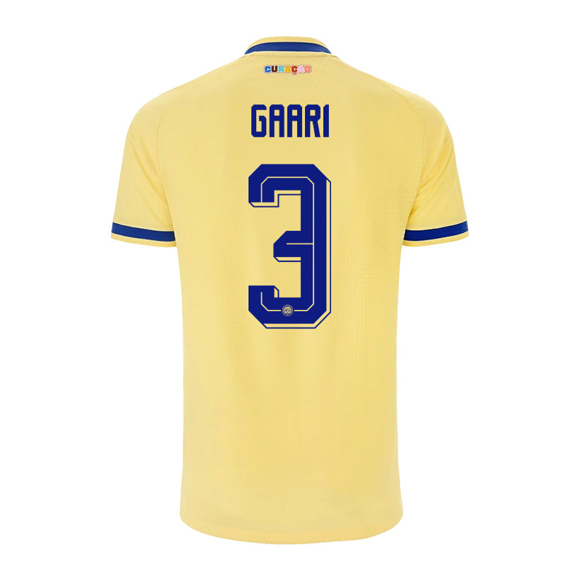 Juriën Gaari 3 Curaçao National Team 2026 Away Jersey - Yellow, Men - Jersey Teams