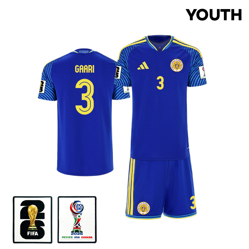 Juriën Gaari 3 Curacao 2026 YOUTH Home Jersey & Shorts Set – Blue – Jersey Teams