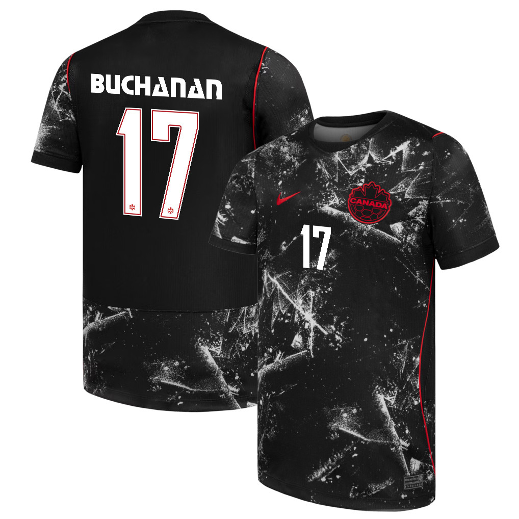 Kadeisha Buchanan 17 Canada National Team 2026 Away Jersey - Black, Men - Jersey Teams