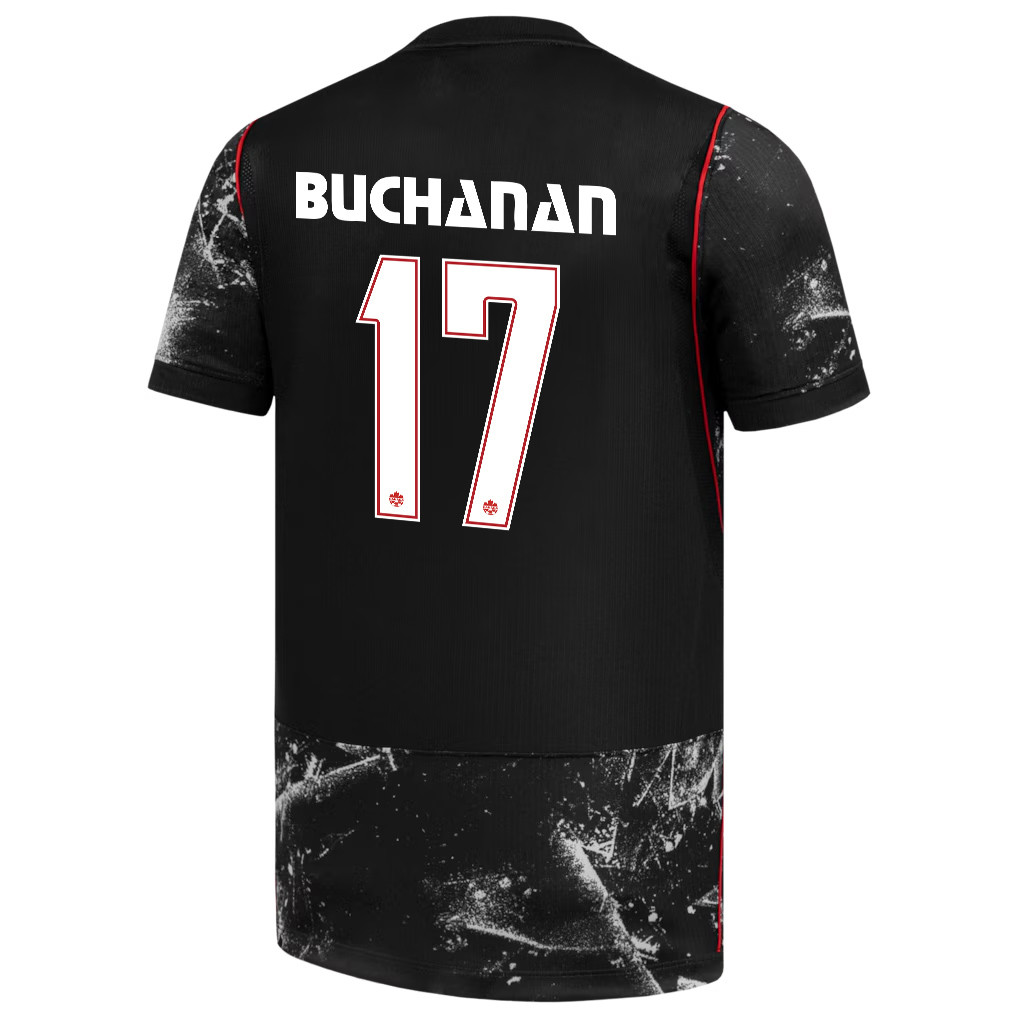Kadeisha Buchanan 17 Canada National Team 2026 Away Jersey - Black, Men - Jersey Teams