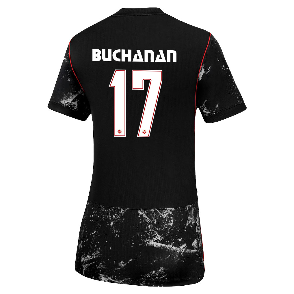 Kadeisha Buchanan 17 Women's Canada National Team 2026 Away Jersey - Black - Jersey Teams