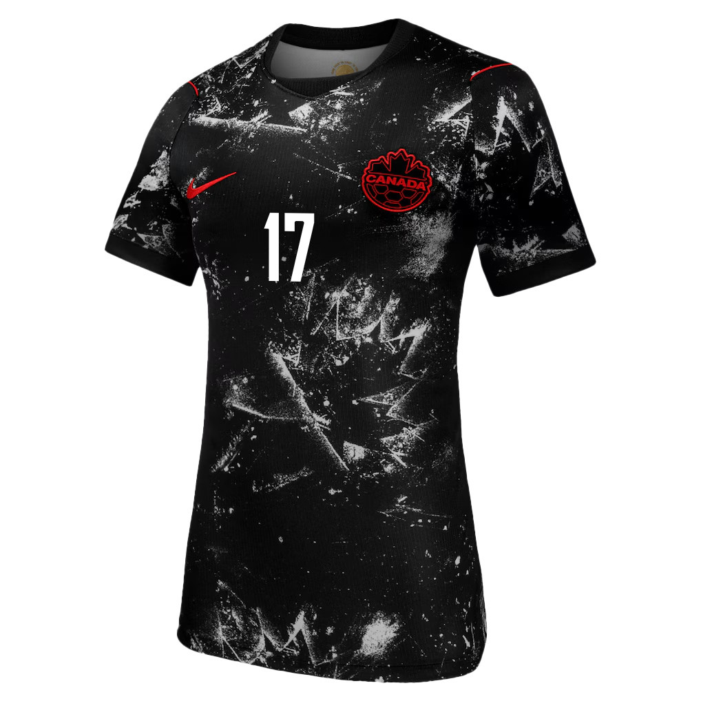 Kadeisha Buchanan 17 Women's Canada National Team 2026 Away Jersey - Black - Jersey Teams