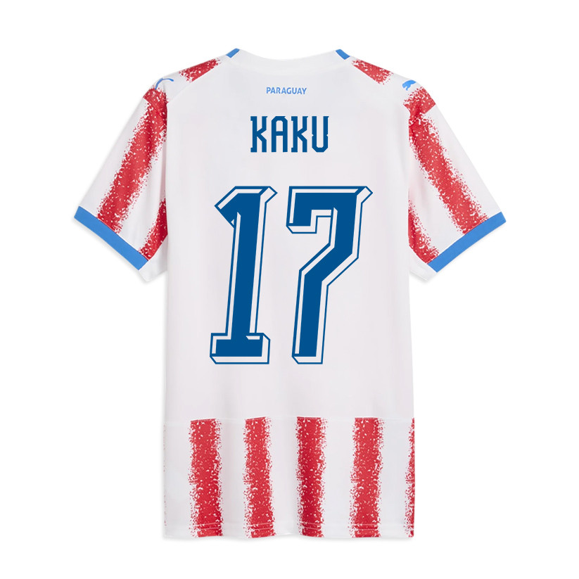 Kaku 17 Paraguay National Team 2026 Home Jersey - White/Red, Men - Jersey Teams