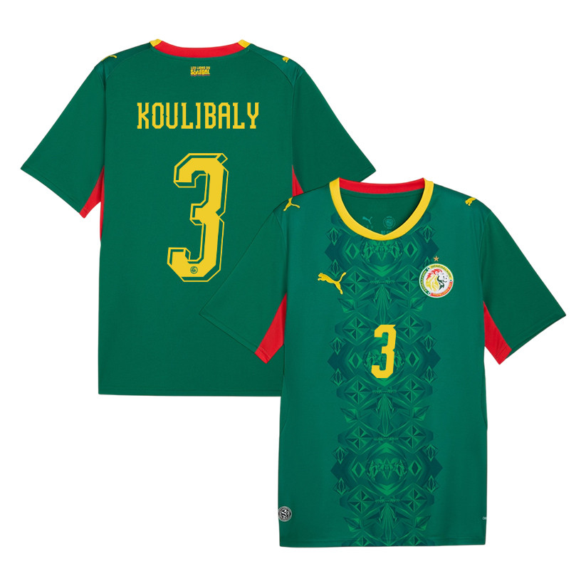 Kalidou Koulibaly 3 Senegal National Team 2026 Away Jersey - Green, Men - Jersey Teams