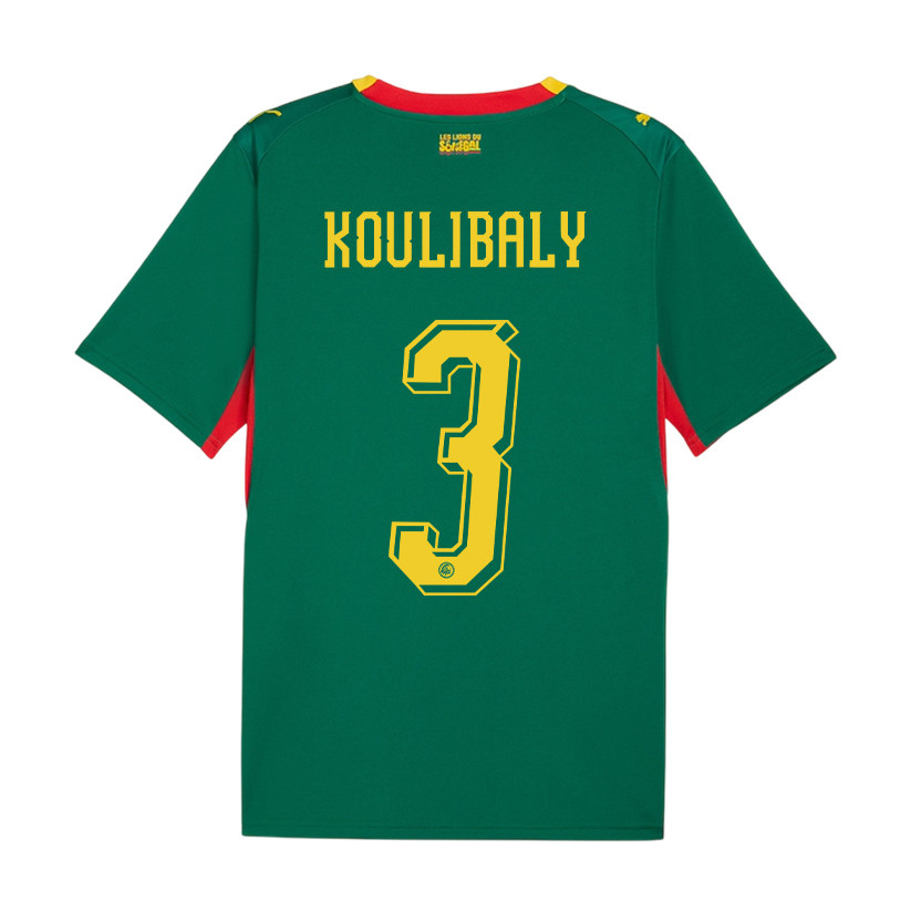 Kalidou Koulibaly 3 Senegal National Team 2026 x World Cup Patch Away Jersey - Green, Men - Jersey Teams