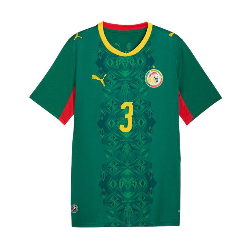 Kalidou Koulibaly 3 Youth Senegal National Team 2026 Away Jersey - Green - Jersey Teams