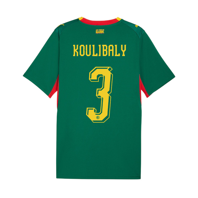 Kalidou Koulibaly 3 Youth Senegal National Team 2026 Away Jersey - Green - Jersey Teams