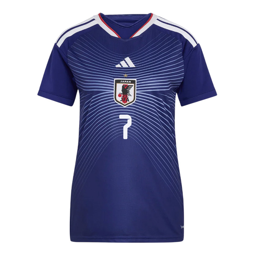 Kaoru Mitoma 7 Japan National Team 2026 Women's Home Jersey - Blue - Jersey Teams