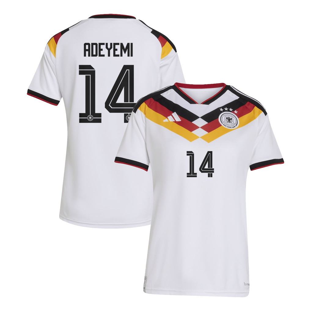 Karim Adeyemi 14 Women's Germany National Team 2026 Home Jersey - White - Jersey Teams
