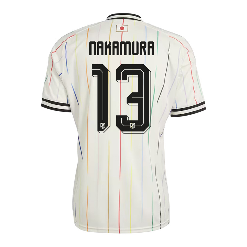 Keito Nakamura 13 Japan National Team 2026 Away Jersey - Off White, Men - Jersey Teams