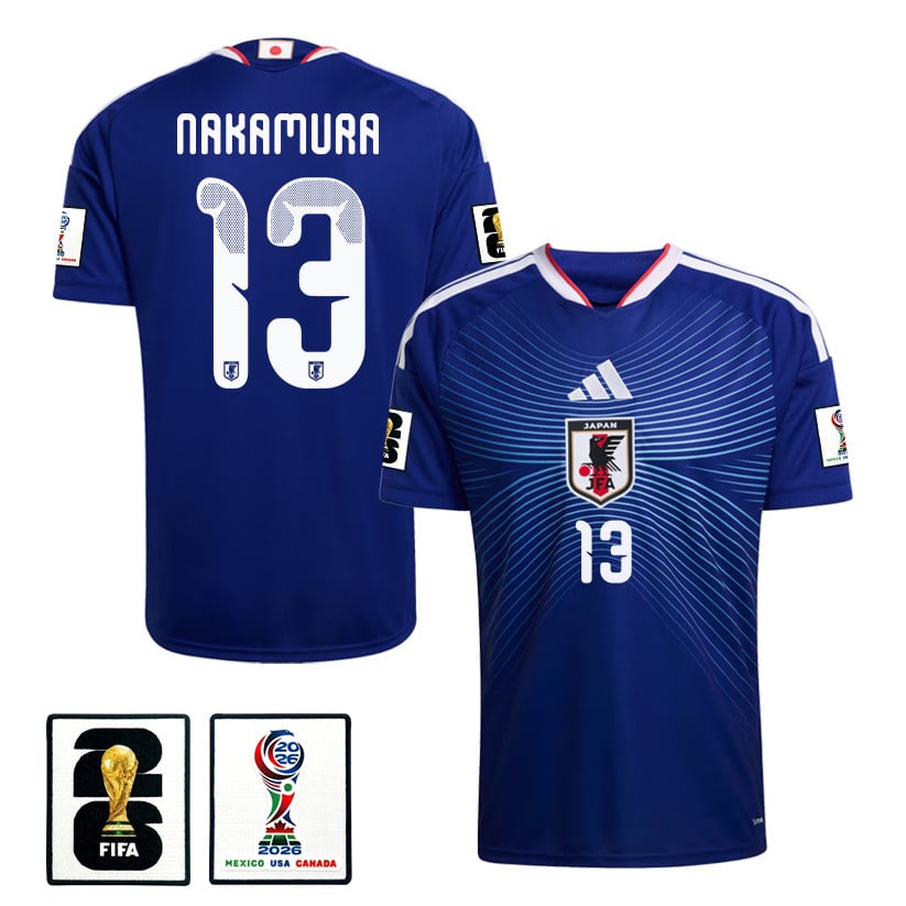 Keito Nakamura 13 Japan National Team 2026 Home Jersey - Blue, Men - Jersey Teams