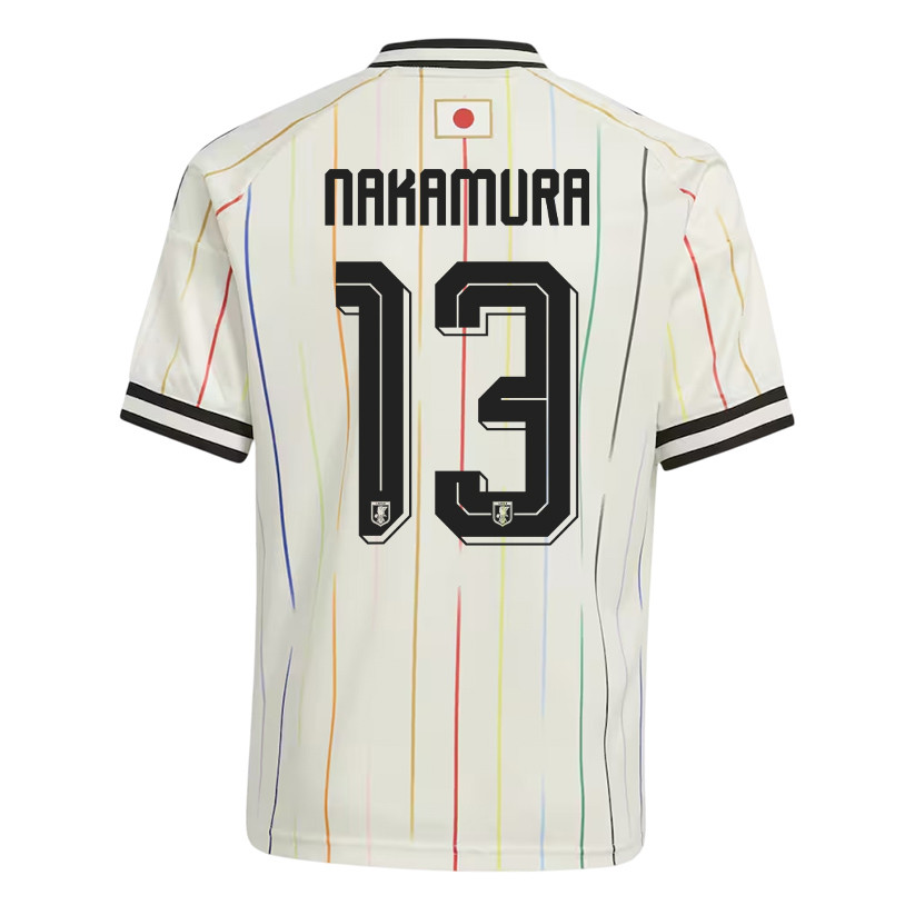 Keito Nakamura 13 Youth Japan National Team 2026 Away Jersey - Off White - Jersey Teams
