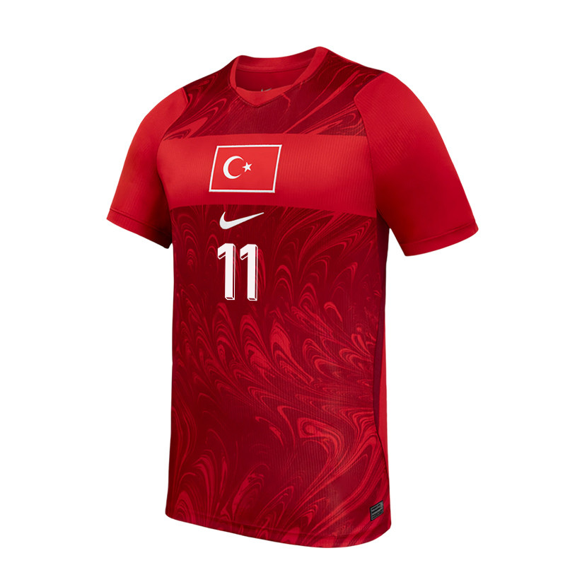 Kenan Yildiz 11 Turkey National Team 2026 Home Jersey - Red, Men - Jersey Teams