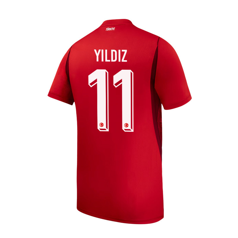 Kenan Yildiz 11 Turkey National Team 2026 Home Jersey - Red, Men - Jersey Teams