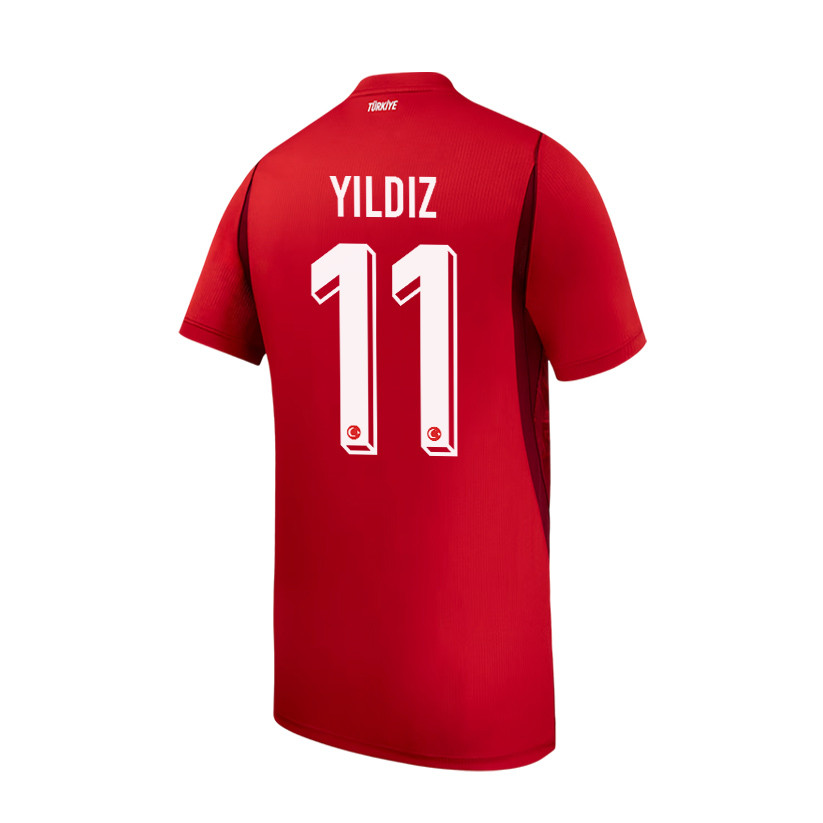 Kenan Yildiz 11 Youth Turkey National Team 2026 Home Jersey - Red - Jersey Teams