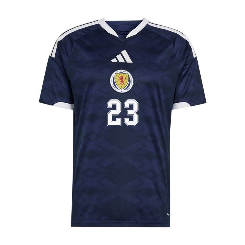 Kenny McLean 23 Scotland National Team 2026 x World Cup Patch Home Jersey - Navy, Men - Jersey Teams