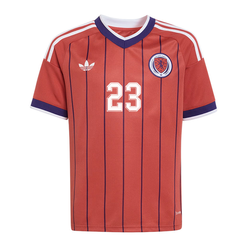 Kenny McLean 23 Youth Scotland National Team 2026 Away Jersey - Red - Jersey Teams