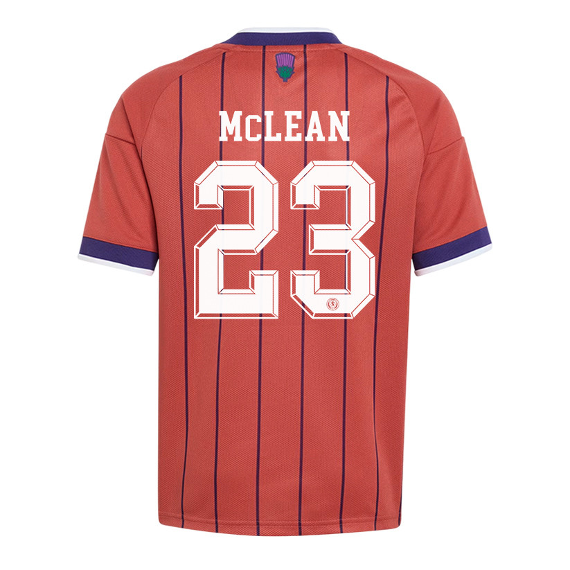 Kenny McLean 23 Youth Scotland National Team 2026 Away Jersey - Red - Jersey Teams