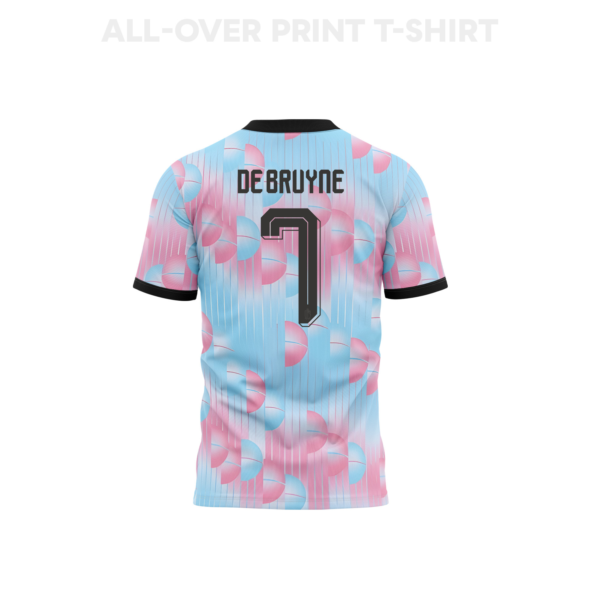 Kevin De Bruyne 7 Belgium 2026 Away 3D T-Shirt Fully Printed – Unisex, Light Blue - Jersey Teams