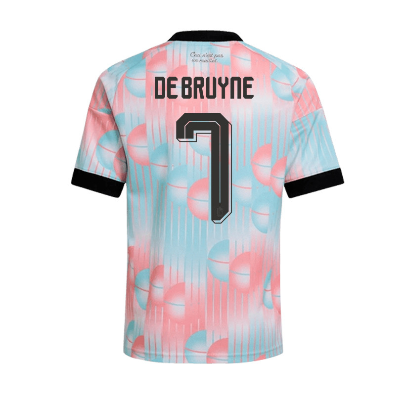 Kevin De Bruyne 7 Belgium 2026 YOUTH Away Jersey & Shorts Set - Light Blue - Jersey Teams