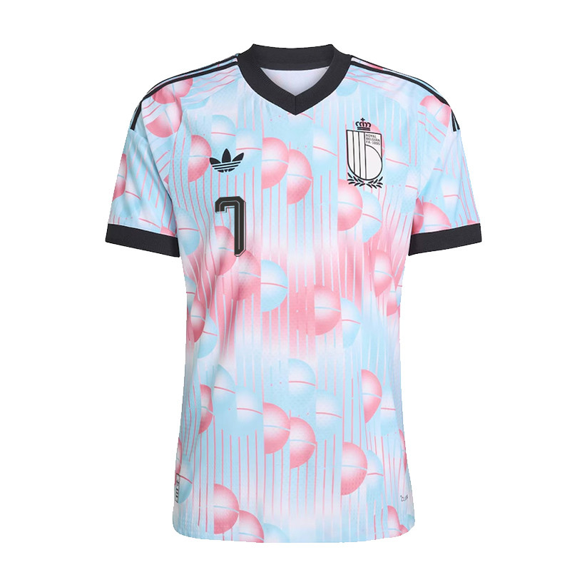 Kevin De Bruyne 7 Belgium National Team 2026 x World Cup Patch Away Jersey – Light Blue, Men – Jersey Teams