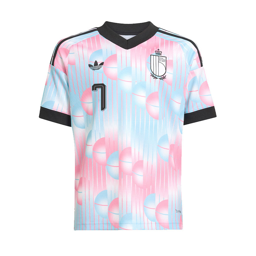 Kevin De Bruyne 7 Youth Belgium National Team 2026 Away Jersey - Light Blue - Jersey Teams