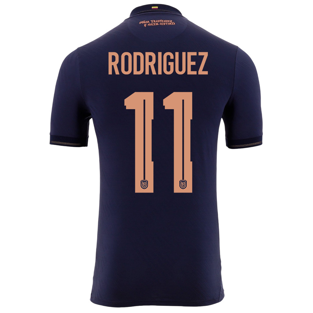 Kevin Rodriguez 11 Ecuador National Team 2026 Away Jersey - Navy, Men - Jersey Teams
