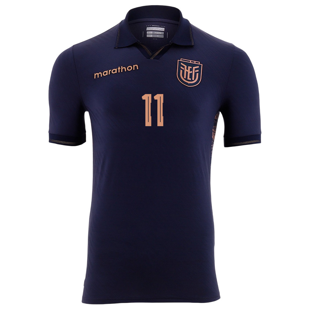 Kevin Rodriguez 11 Ecuador National Team 2026 Away Jersey - Navy, Men - Jersey Teams