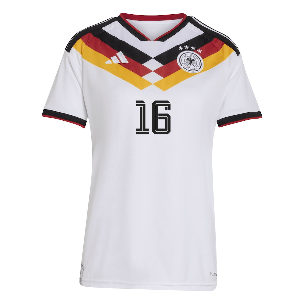 Kevin Schade 16 Women's Germany National Team 2026 Home Jersey - White - Jersey Teams