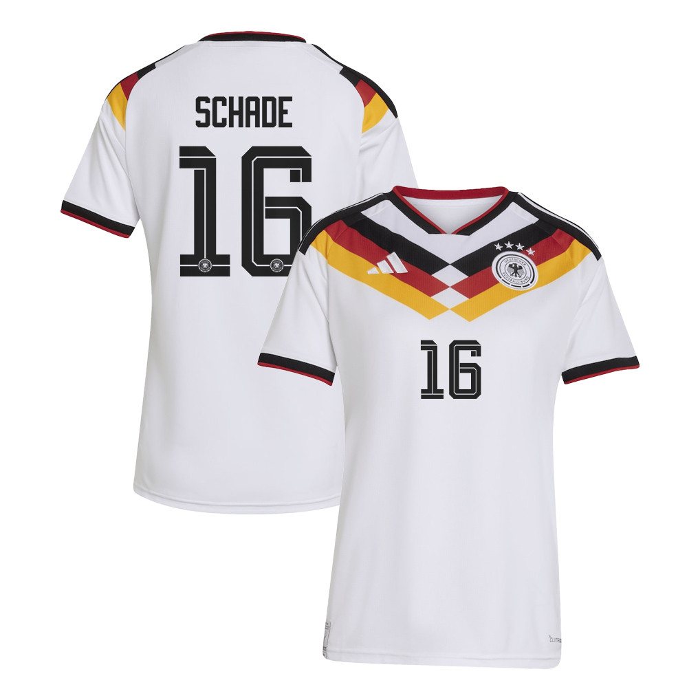 Kevin Schade 16 Women's Germany National Team 2026 Home Jersey - White - Jersey Teams