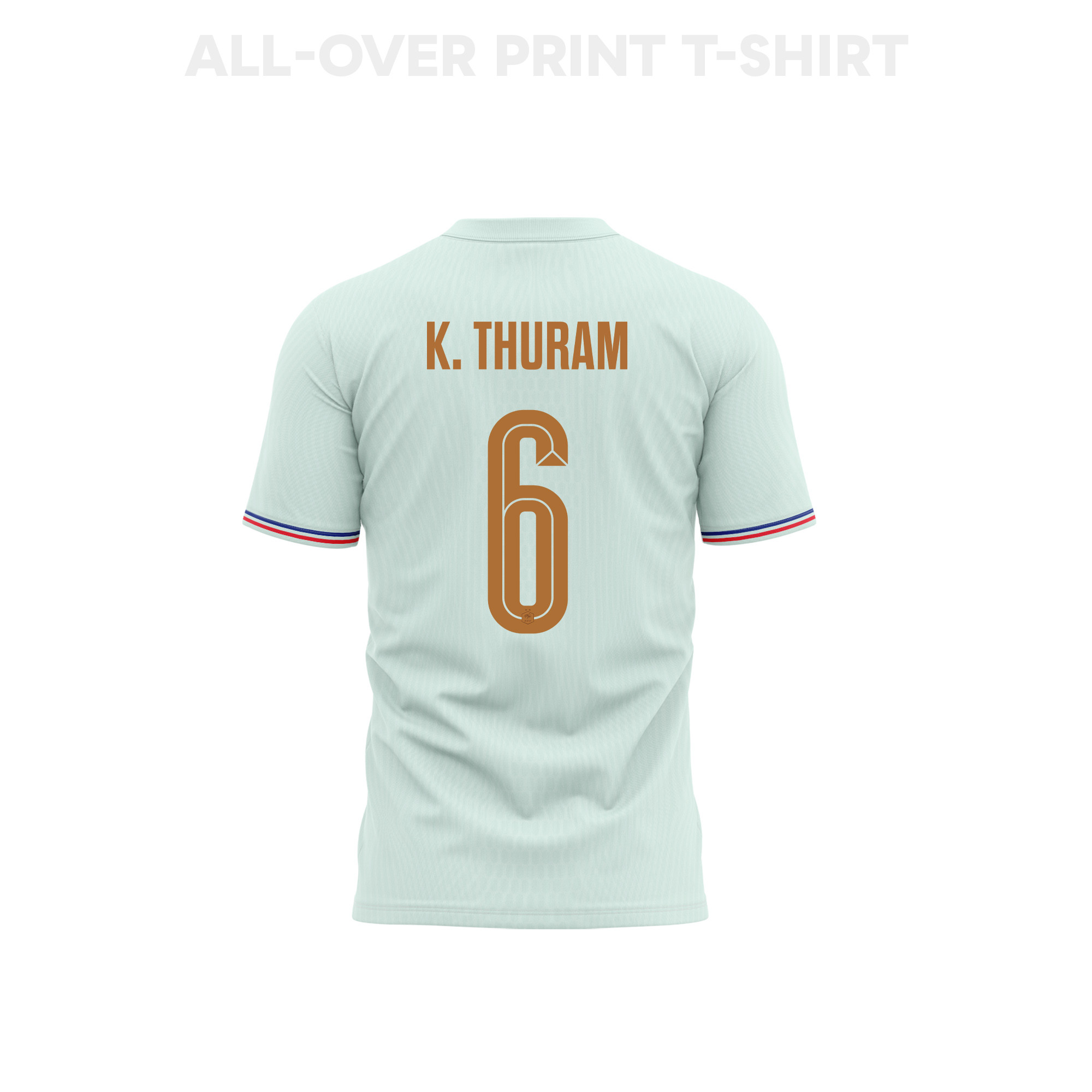 Khéphren Thuram 6 Youth France 2026 Away 3D T-shirt Fully Printed – Green - Jersey Teams