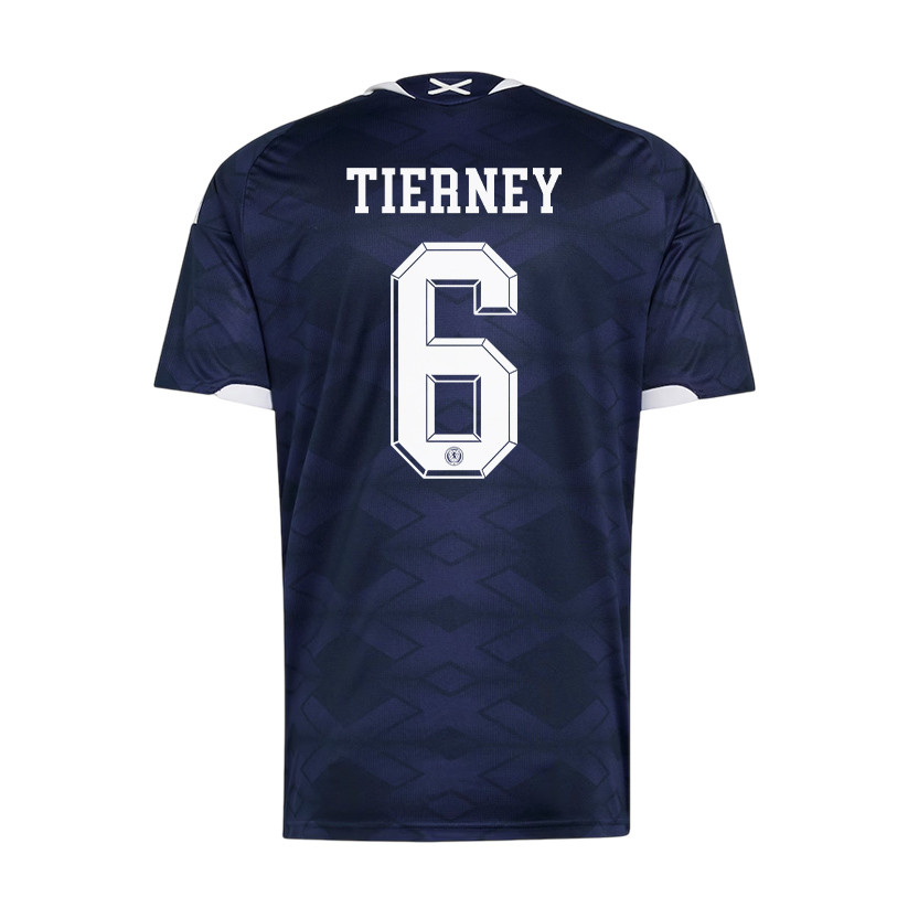Kieran Tierney 6 Scotland National Team 2026 x World Cup Patch Home Jersey - Navy, Men - Jersey Teams