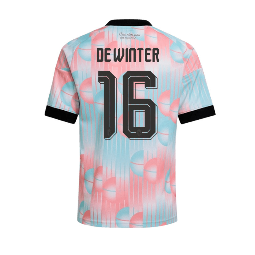 Koni De Winter 16 Belgium 2026 YOUTH Away Jersey & Shorts Set - Light Blue - Jersey Teams