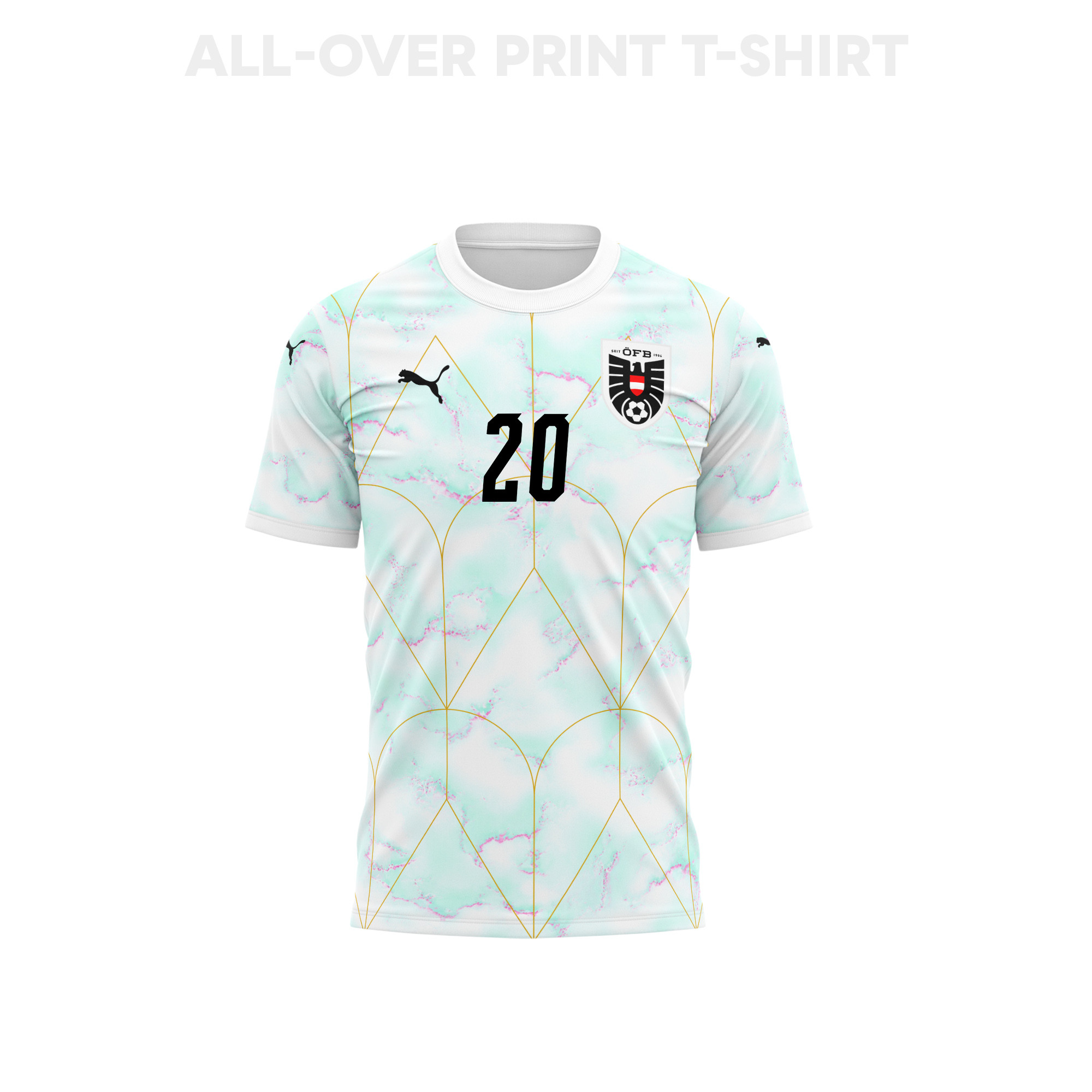 Konrad Laimer 20 Youth Austria 2026 Away 3D T-shirt Fully Printed – White - Jersey Teams