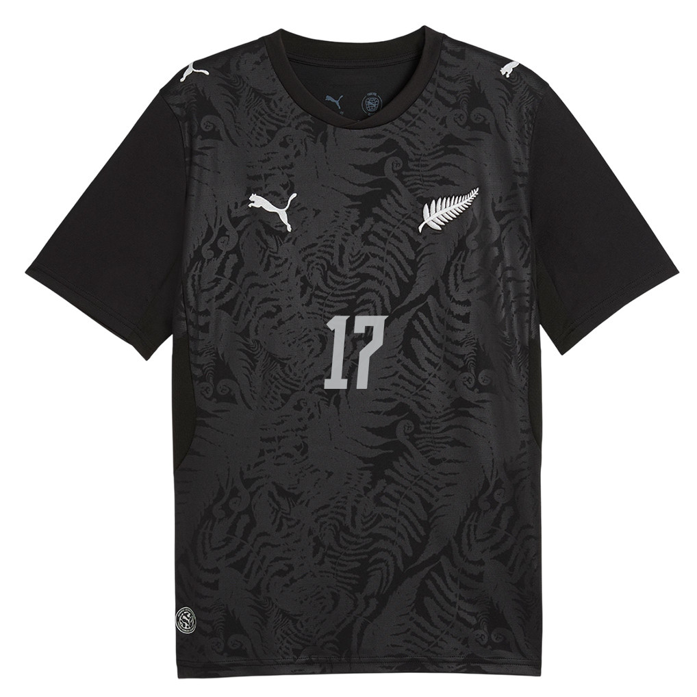Kosta Barbarouses 17 New Zealand National Team 2026 Home Jersey - Black, Men - Jersey Teams