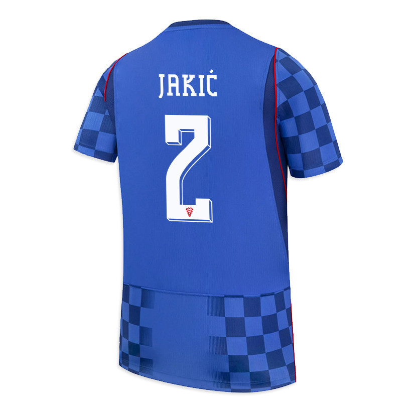 Kristijan Jakić 2 Youth Croatia National Team 2026 Away Jersey - Blue - Jersey Teams