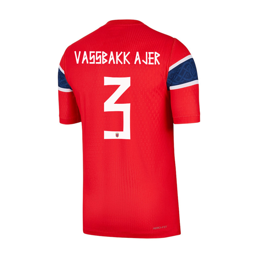 Kristoffer Vassbakk Ajer 3 Norway National Team 2026 Home Jersey - Red, Men - Jersey Teams