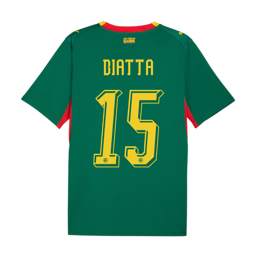 Krépin Diatta 15 Senegal National Team 2026 x World Cup Patch Away Jersey - Green, Men - Jersey Teams