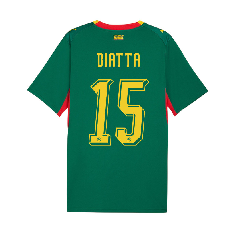 Krépin Diatta 15 Youth Senegal National Team 2026 Away Jersey - Green - Jersey Teams