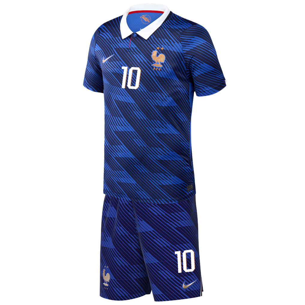 Kylian Mbappé 10 France 2026 Home Men Jersey & Shorts Set – Blue - Jersey Teams