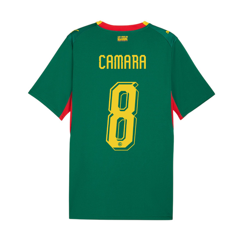 Lamine Camara 8 Youth Senegal National Team 2026 Away Jersey - Green - Jersey Teams