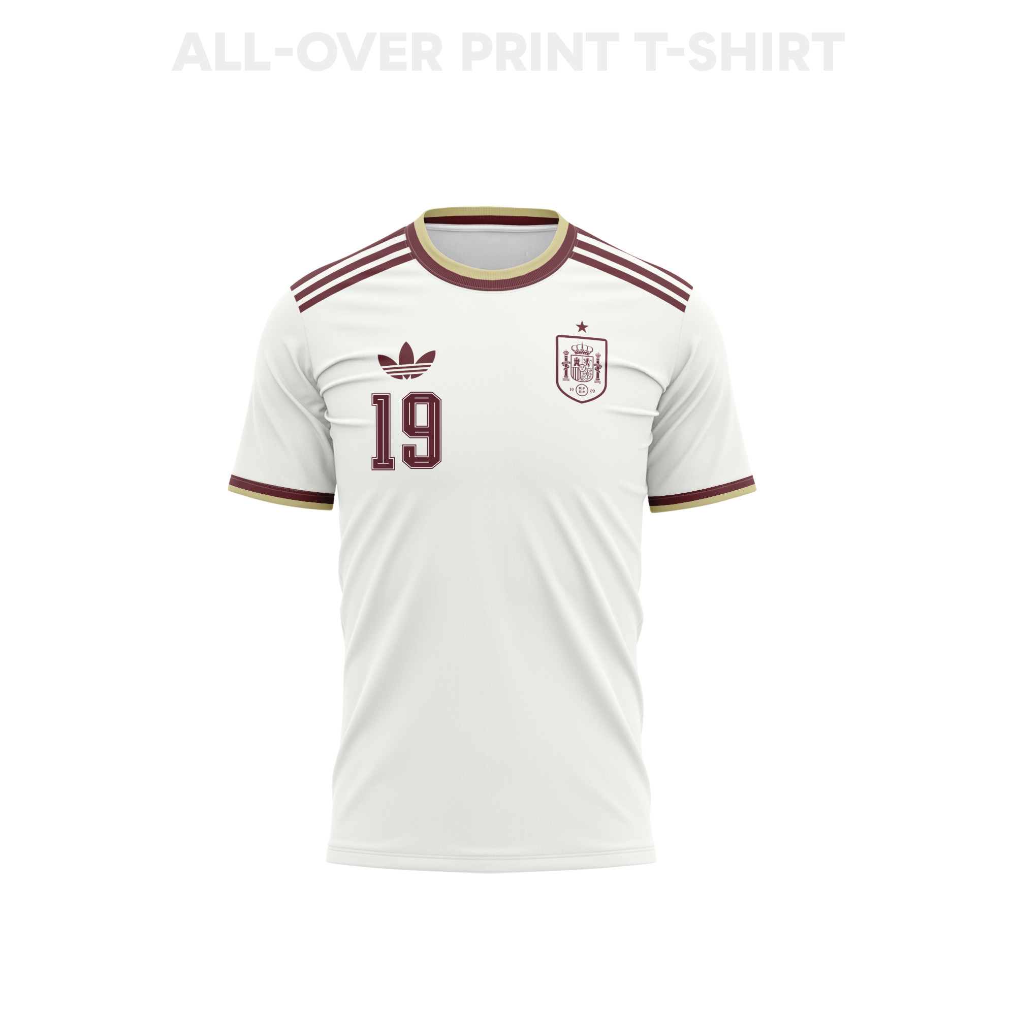 Lamine Yamal 19 Youth Spain 2026 Away 3D T-shirt Fully Printed – White - Jersey Teams