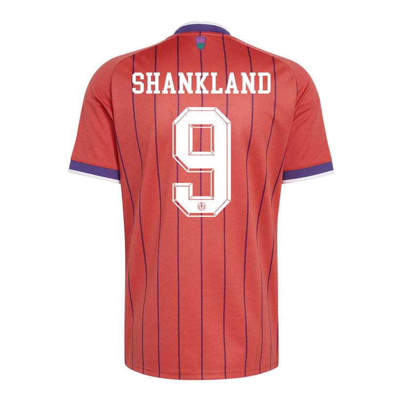 Lawrence Shankland 9 Scotland National Team 2026 Away Jersey - Red, Men - Jersey Teams
