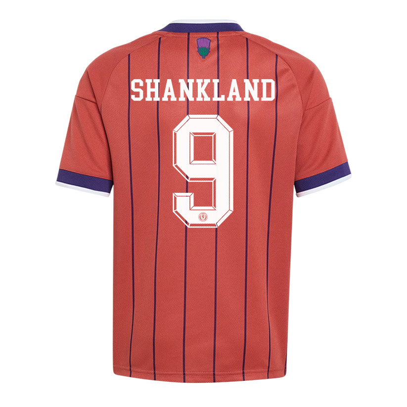 Lawrence Shankland 9 Youth Scotland National Team 2026 Away Jersey - Red - Jersey Teams