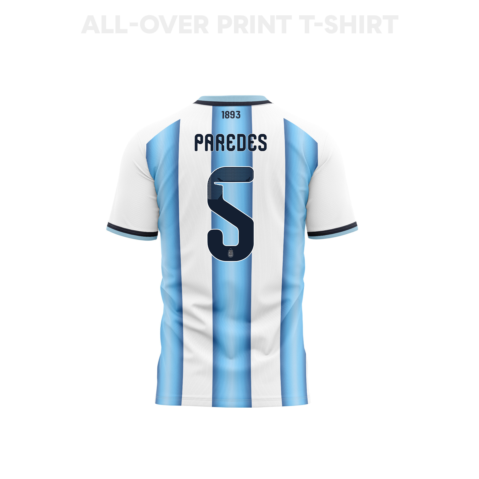 Leandro Paredes 5 Argentina 2026 Home 3D T-Shirt Fully Printed – Unisex, White - Jersey Teams