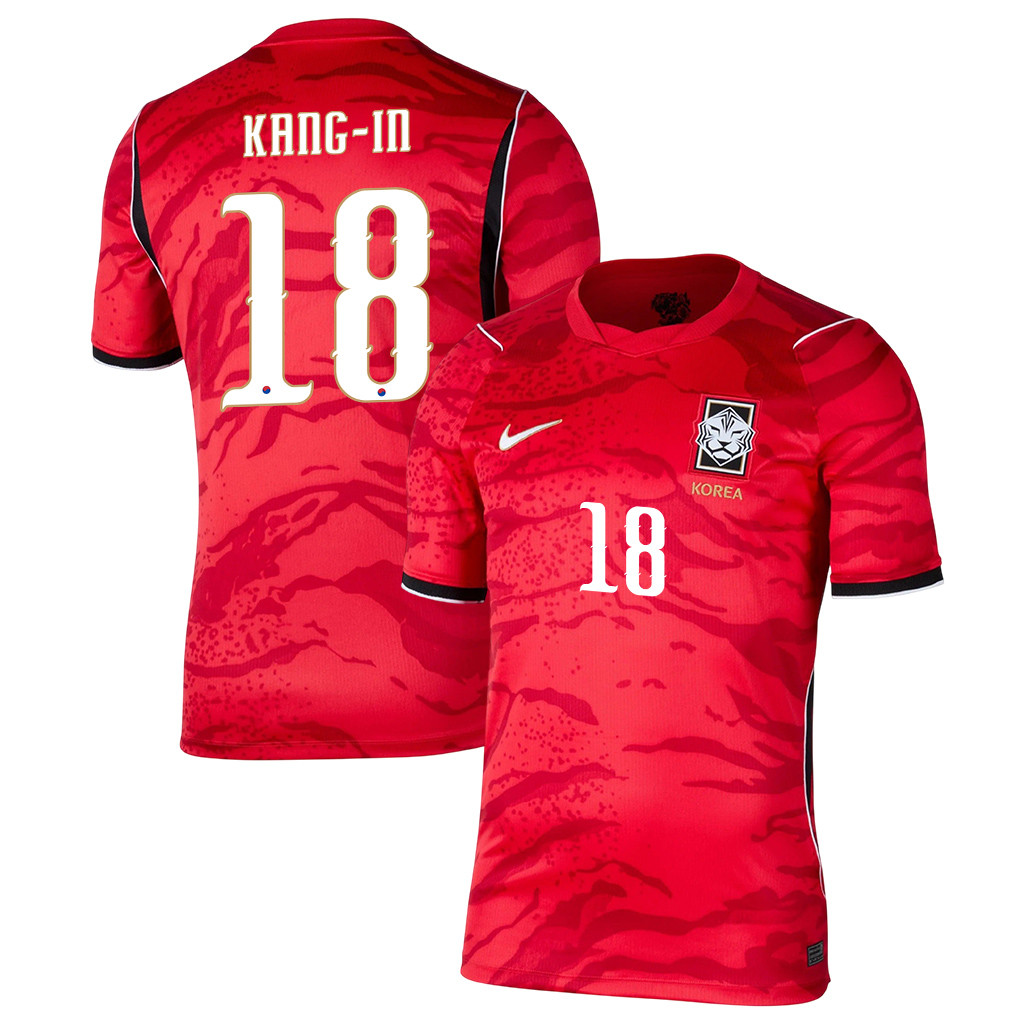 Lee Kang-in 18 South Korea National Team 2026 Home Jersey - Red, Men - Jersey Teams