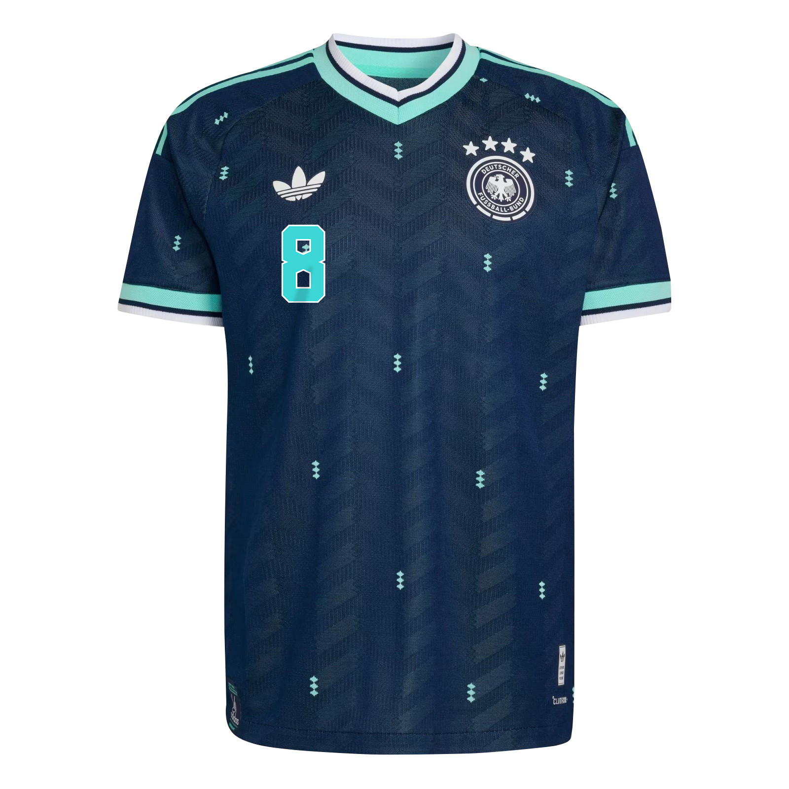 Leon Goretzka 8 Germany National Team 2026 x World Cup Patch Away Jersey – Navy, Men – Jersey Teams