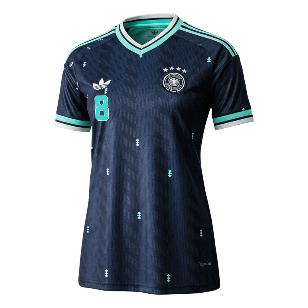 Leon Goretzka 8 Women's Germany National Team 2026 Away Jersey - Navy - Jersey Teams