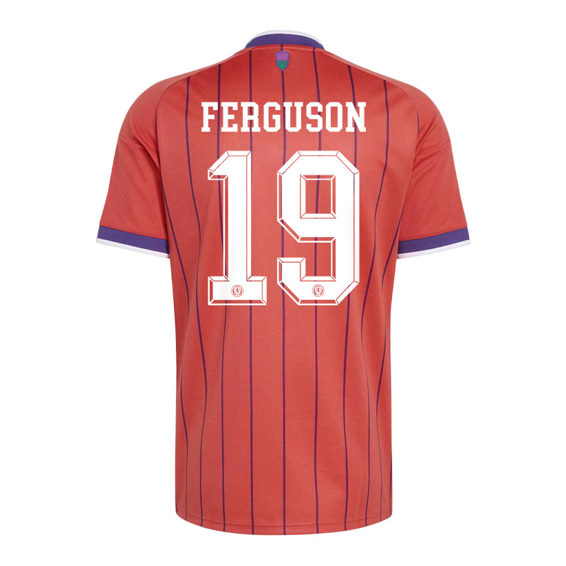 Lewis Ferguson 19 Scotland National Team 2026 Away Jersey - Red, Men - Jersey Teams